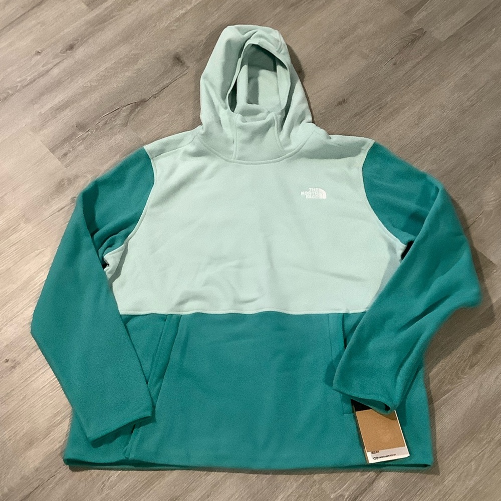 The North Face Women’s Mint and Teal fleece Hoodie